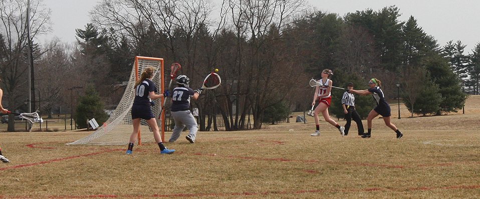Women's Lacrosse Picks Up Win on their New Field Against Hood, 9-8