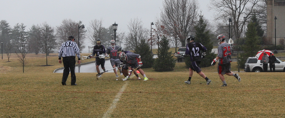 Men's Lacrosse Picks Up First Win Against Houghton, 17-12