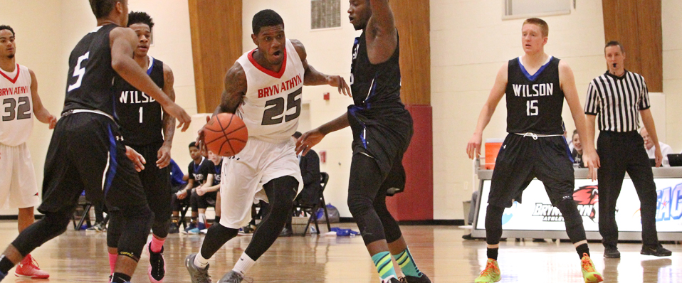 Steed Leads Men's Basketball to First NEAC Win Against Wilson