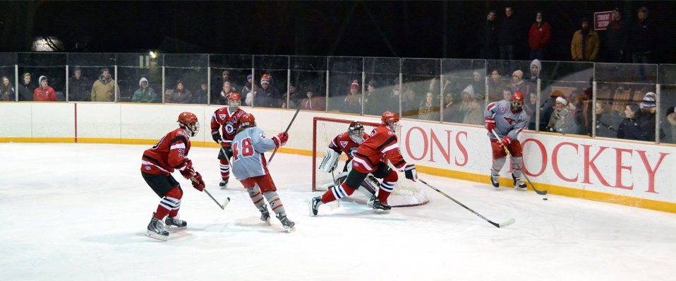 Men's Ice Hockey Ties California of Pa., 5-5 in Overtime