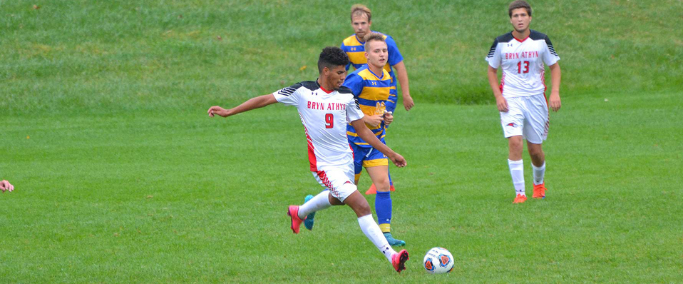 Men's Soccer Takes Down SUNY Poly in Double OT, 3-2
