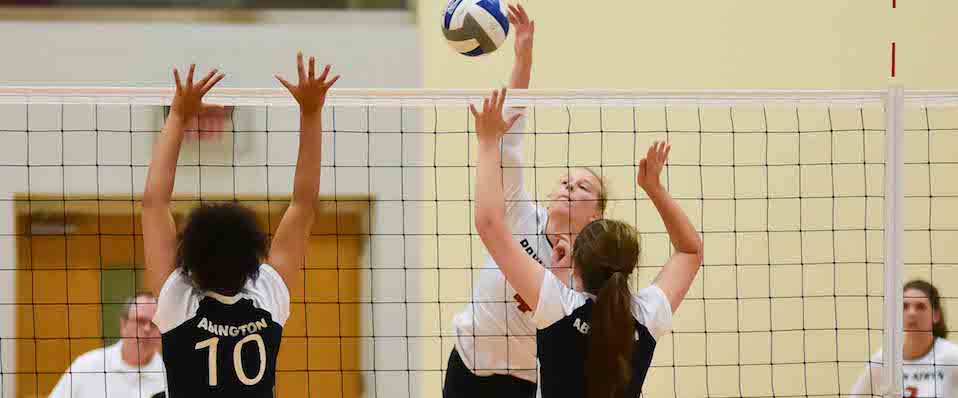 Women's volleyball falls twice in NEAC quad match