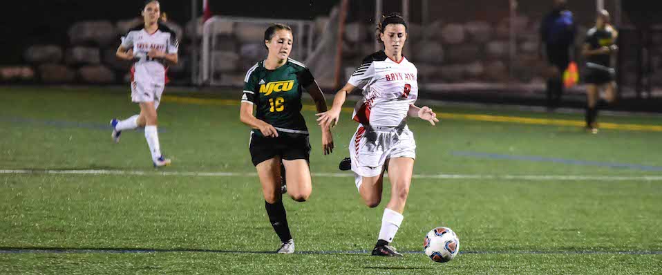 Puccio nets 20th goal in women's soccer's 2-1 loss to SUNY Poly