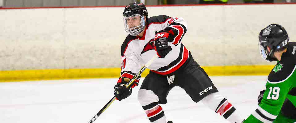 Winning streak reaches four as ice hockey downs King's (Pa.) 4-2