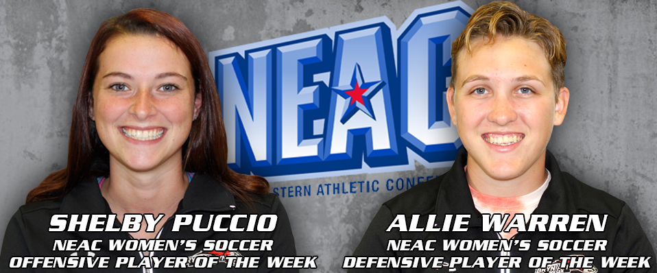 Puccio, Warren earn NEAC recognition
