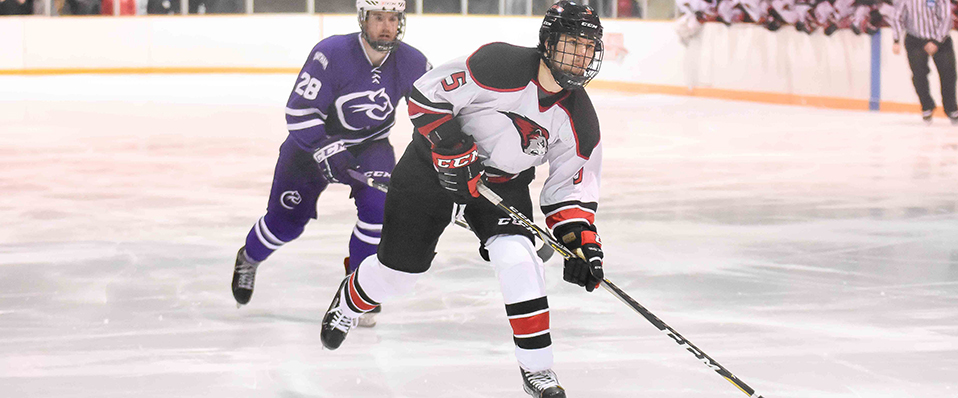 Lever lifts men's ice hockey to 2-1 win over Chatham