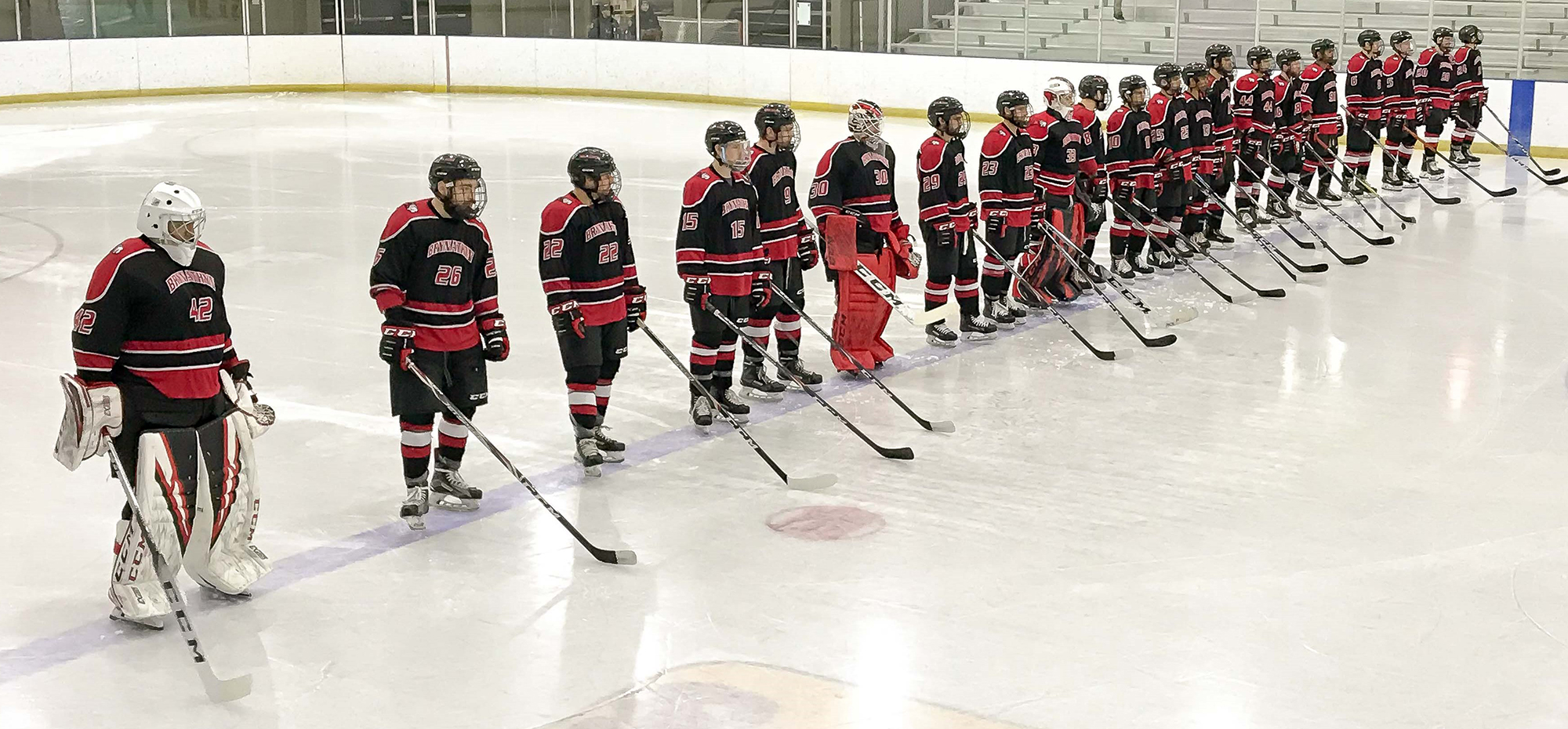 Ice hockey falls in home opener to Lebanon Valley, 1-0