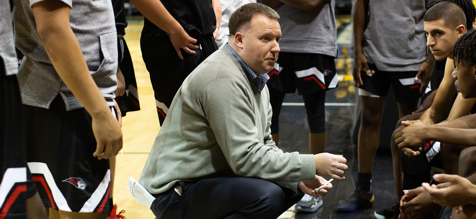 Justin Baxter steps down as head coach of the Bryn Athyn College men's basketball team
