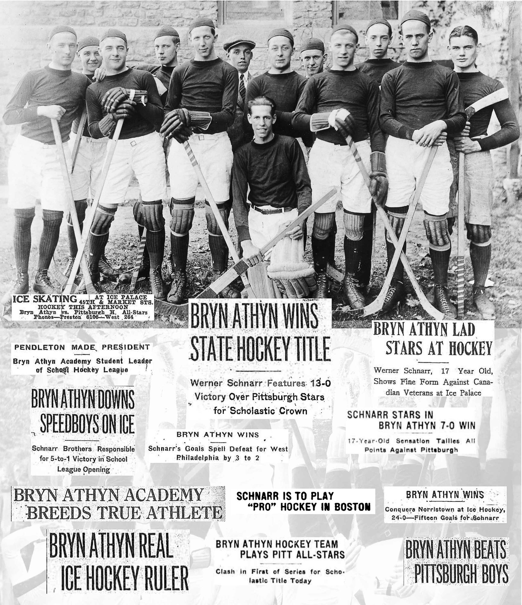 Hockey history team photo