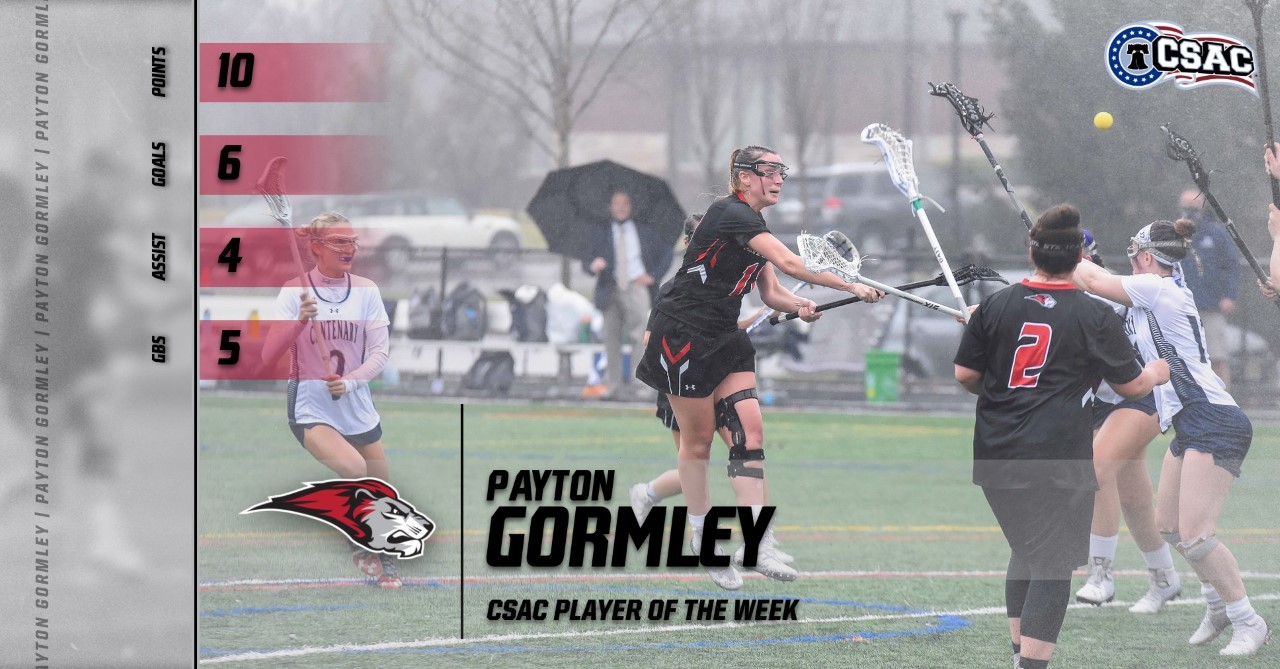 Payton Gormley picks up second CSAC Player of the Week Nod