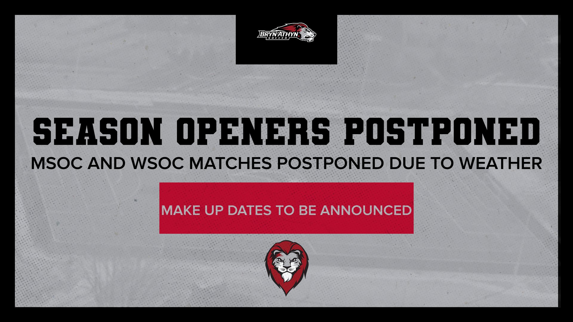 Weather alters schedule for men's and women's soccer