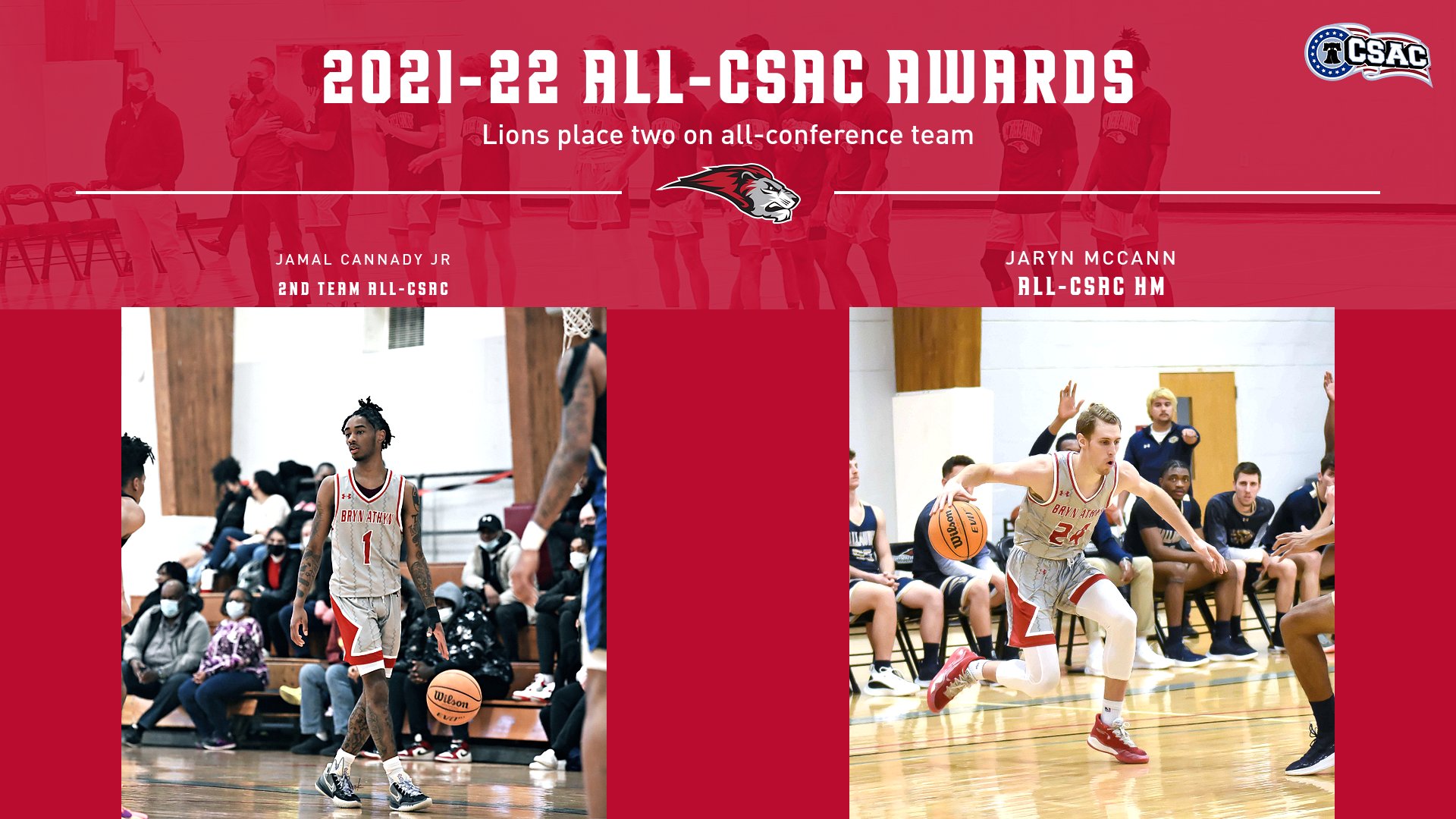 Canandy Jr and McCann named to 2021-22  All-CSAC Team