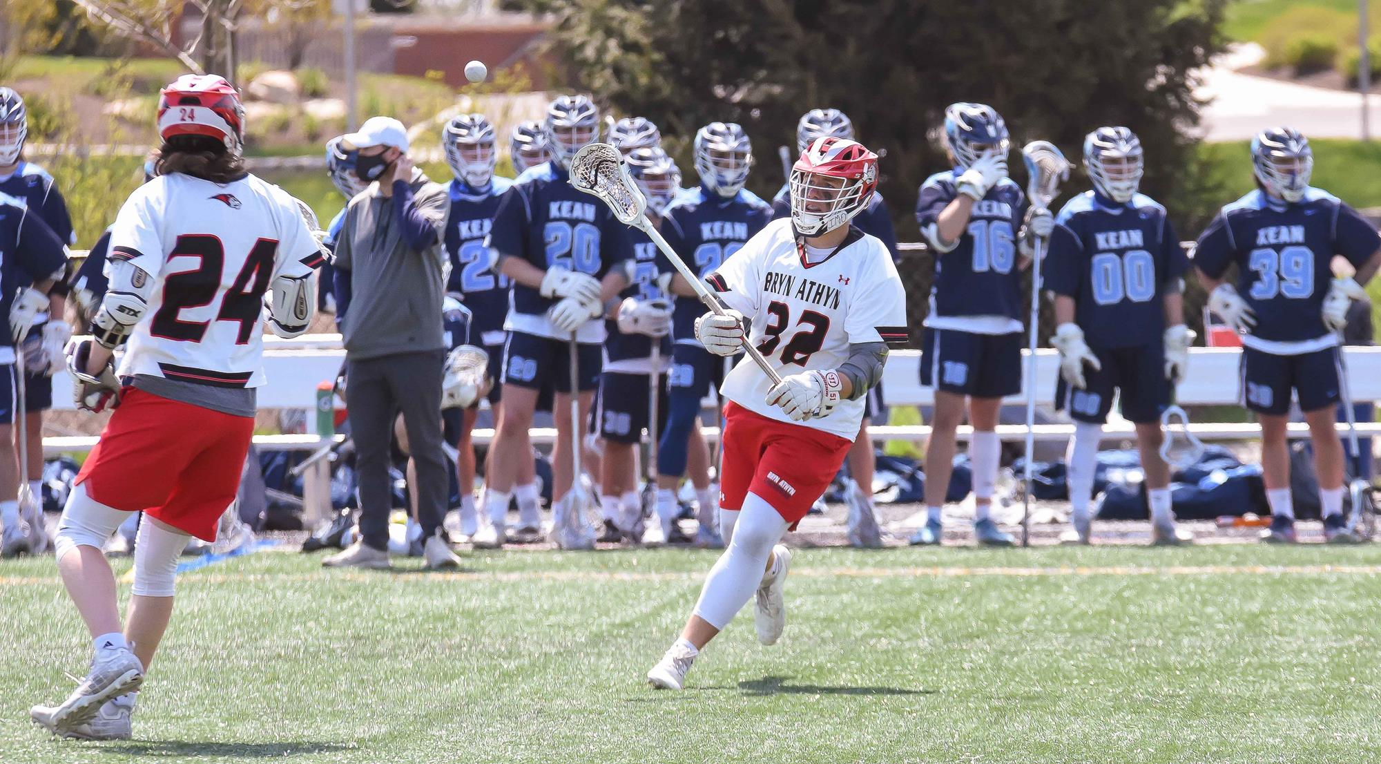 Men's lacrosse picks up first win of the season against Keystone