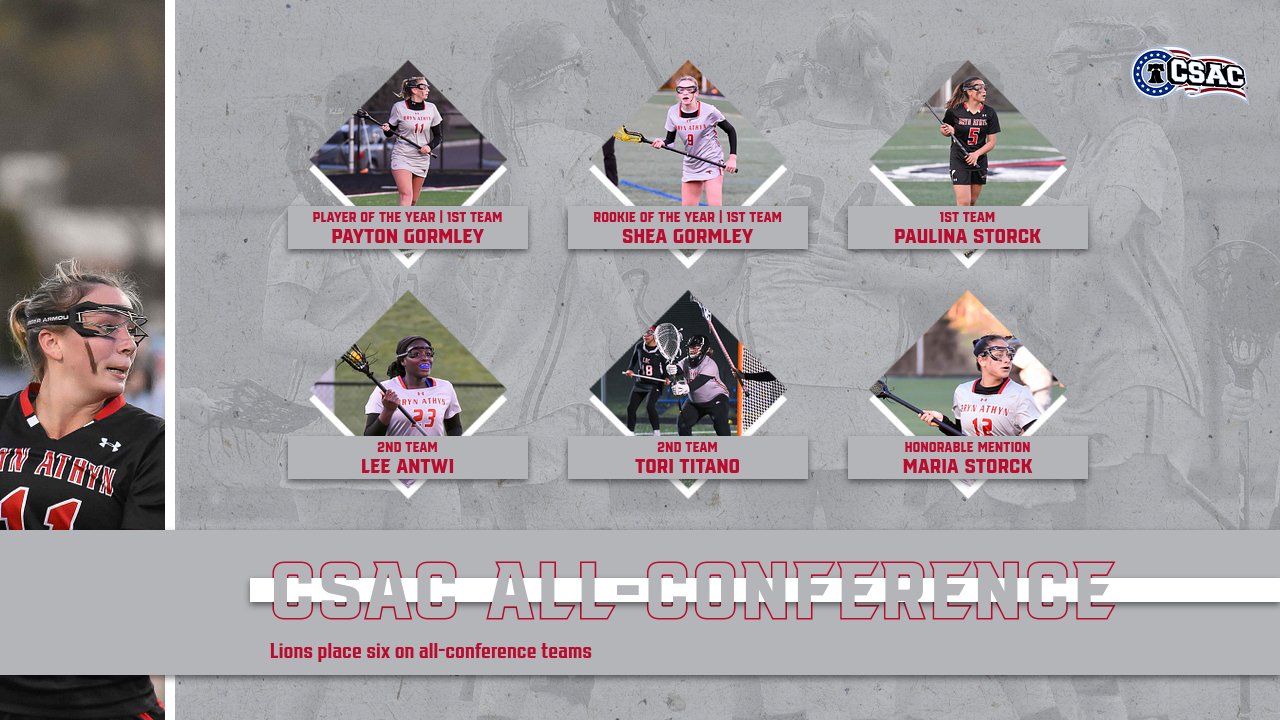 Women's lacrosse place six on all conference team